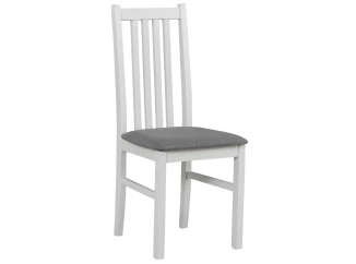 Jedálenská stolička Ontika, biela/šedá látka