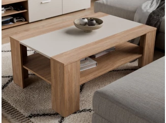 Konferenčný stolík Pico, dub jantárový/béžový kašmír