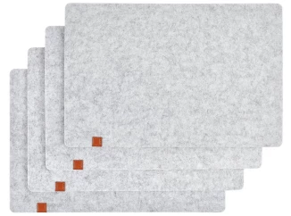 Súprava prestierania (4 ks) LifeStyle 30x45 cm, svetlo šedá