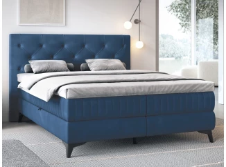 Posteľ Lusaka 180x200 cm, námornická modrá látka