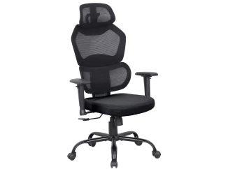 Kancelárska stolička Air-Plus, čierna látka