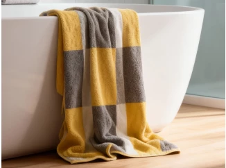 Ručník Pantone Karo 50x100 cm, žltý