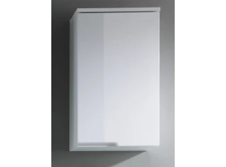 Kúpeľňová závesná  skrinka Spice, lesklá biela