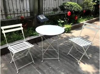 Skladací zahradný set Smart, biely