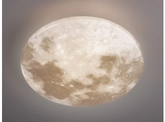 Stropné LED osvetlenie Moonika 37 cm, motív mesiac