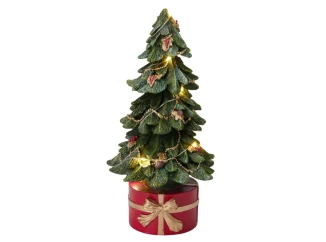 Dekorácia LED vianočný stromček, 13x27 cm