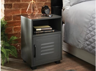 Nočný stolík Puerto, tmavo šedý