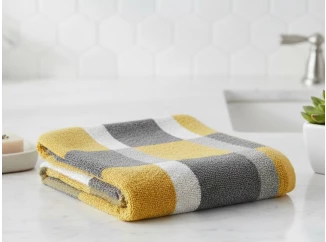 Osuška Pantone Karo 70x140 cm, žltá