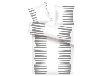 Obliečky Porto 140x200 cm, šedo-biele