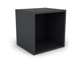 Nástenný regál s 1 priehradkou Jerry, grafit