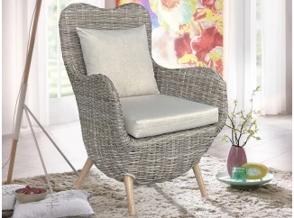 Ratanové kreslo s vankúšom Lido