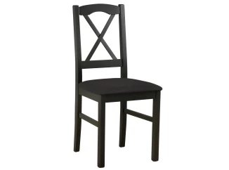 Jedálenská stolička Nila, čierna/čierná látka