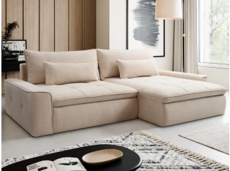 Rohová sedačka Athos, krémová látka