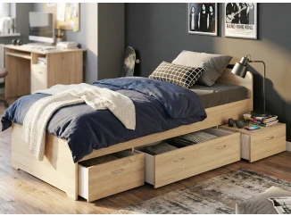 Posteľ so zásuvkami Boro 2, 90x200 cm