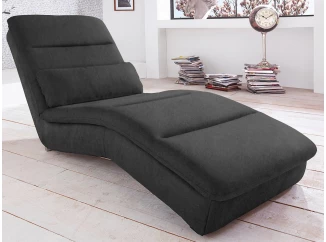 Relaxačné ležadlo Yankee, čierna látka