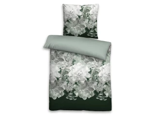 Thermo fleece obliečky Florentina 140x200 cm, zelené kvety