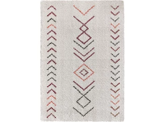 Koberec Boho Indian 80x150 cm, biely