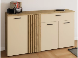 Komoda so šuplíkom Gatwick, dub artisan/kašmírová béžová