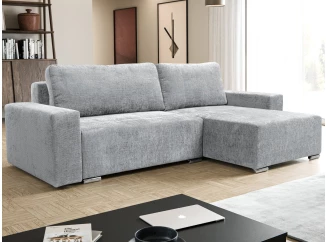 Rohová sedacia súprava Anafi, svetlo šedá látka