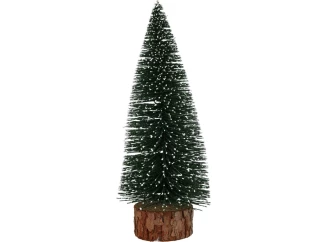 Vianočné dekorácie Zasnežený stromček, 25 cm
