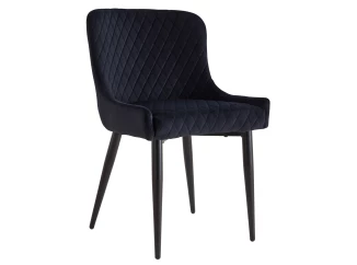 Jedálenská stolička Charlotta, čierna látka