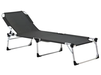 Záhradné lehátko Genova, šedé