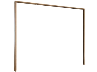 Paspartový rám s osvetlením k šatníkovej skrini Rivoli, dub