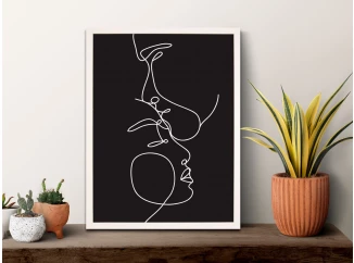 Zarámovaný obraz Tvárou v tvár III, 30x40 cm