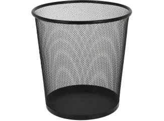 Odpadkový kôš na papier 28 cm, čierny kov