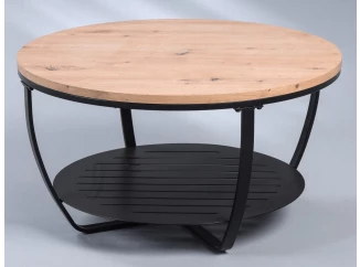 Okrúhly konferenčný stolík Palermo 80 cm, dub artisan