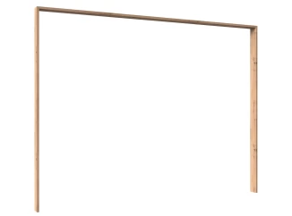 Paspartový rám k šatníkovej skrini Emden, 228 cm, doskový dub
