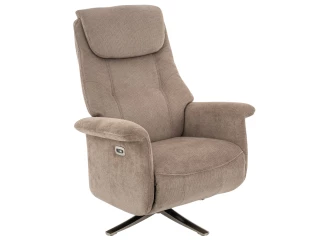 Kreslo s elektrickým polohovaním Locarno, béžová látka