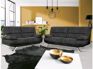 Sedacia súprava Bruno 3-2, čierna látka