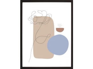 Rámovaný obraz Abstraktný obrazec I, 30x40 cm