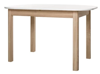 Rozkladací jedálenský stôl Toledo 120x90 cm, dub sonoma/biely