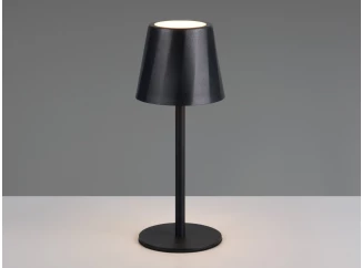 Nabíjacia LED stolná lampa Diaz, čierna