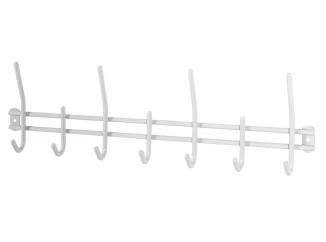 Nástenný vešiak Carlus, biely lak