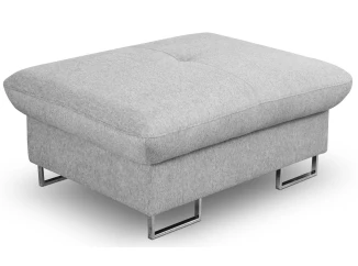 Taburet Polaris, svetlo šedá látka