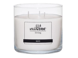 Vonná sviečka v skle Kvetinová vôňa, biela