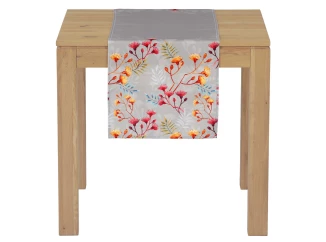 Behúň na stôl 40x150 cm, slamienky, sivý