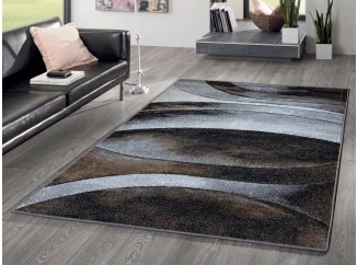 Koberec Kolibri 80x150 cm, strieborná abstrakcia