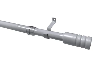 Garnýž Modern 135-225 cm, strieborná