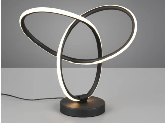 Stolová lampa LED Lando, čierna