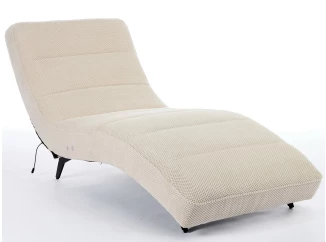 Relaxačné lehátko s elektrickým polohovaním Monaco, béžová látka