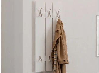 Šatníkový panel na stenu Panelo, biely