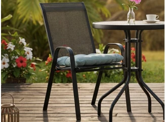 Záhradná stolička Nadja, čierna