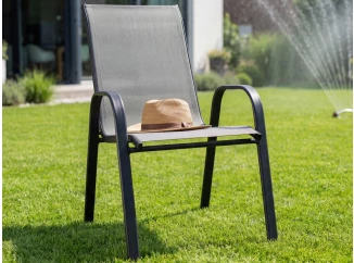 Záhradná stolička Nadja, šedá