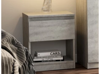 Skrinka /nočný stolík Carlos 401S, šedý beton