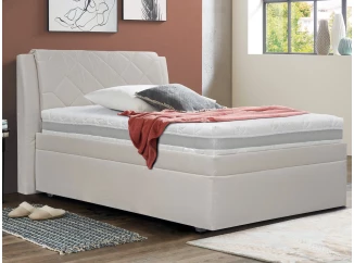 Posteľ Virginia 120x200 cm, krémová tkanina