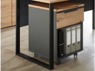 Úložný kontajner so zásuvkou Memphis, dub artisan/grafit